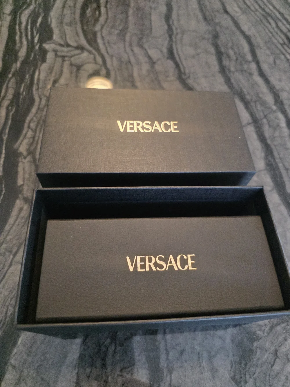 NWT Versace Women's Oversized Square Rimless Sunglasses